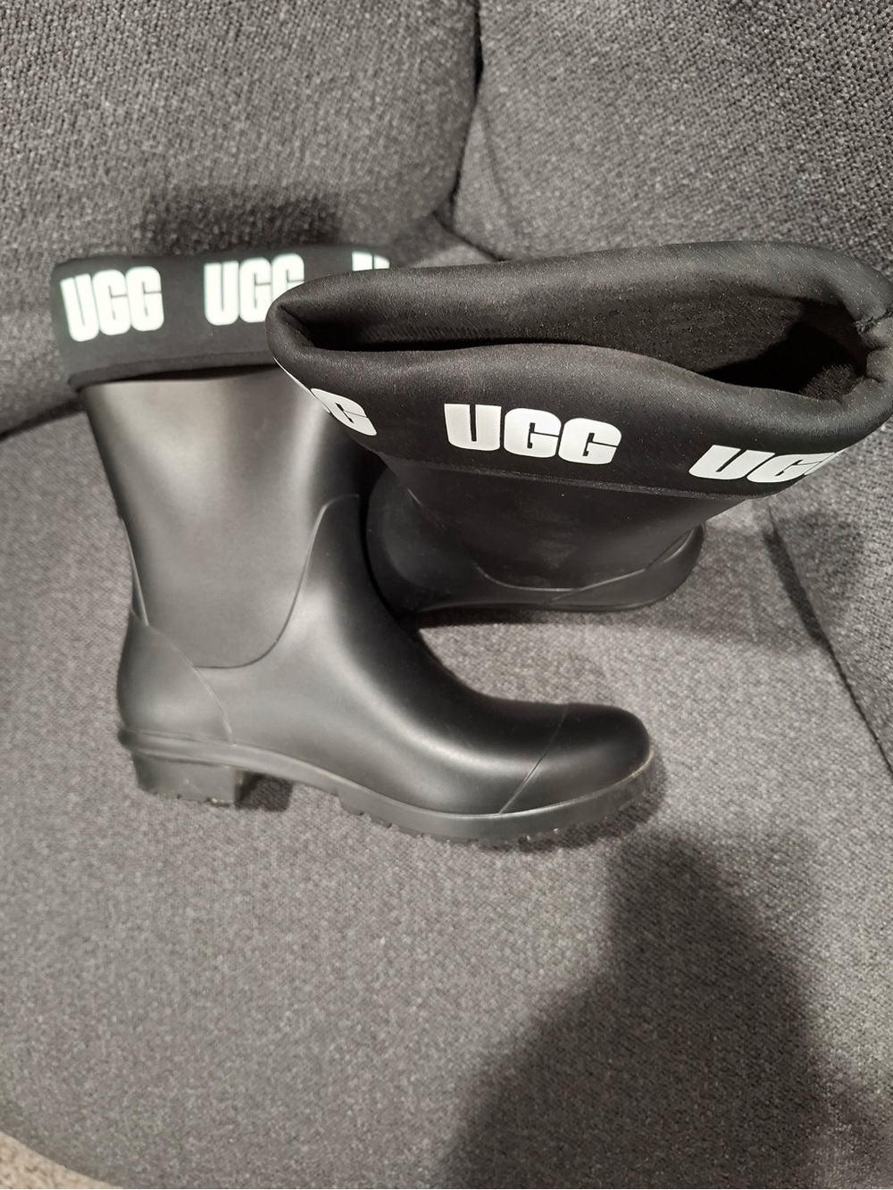 UGG Black Rain Boots